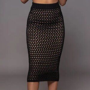 Jluxlable Noir Sunkissed Knit Skirt